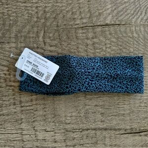 Athleta Knotted Headband - Blue Leopard Print - One Size
